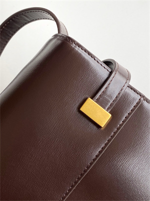 y.s.l manhattan shoulder bag in box Sa**t Lau*nt coffee color