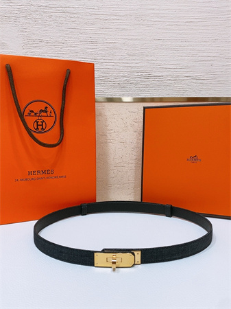 H**mes kelly jean belt 18mm epsom leather gold tone hardware black