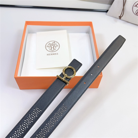 H**mes reversible belt 25mm epsom leather gold tone hardware black