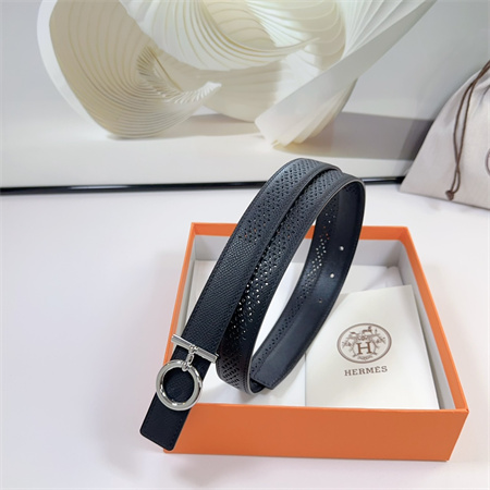 H**mes reversible belt 25mm epsom leather silver tone hardware black