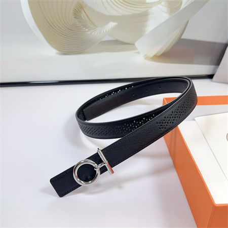 H**mes reversible belt 25mm epsom leather silver tone hardware black