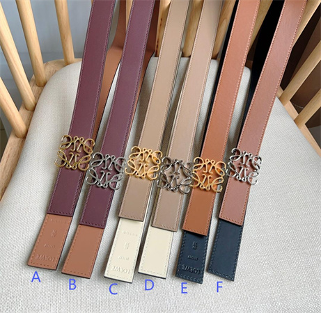 L0ew* belt in smooth calfskin 28mm gold/silver hardware colors options