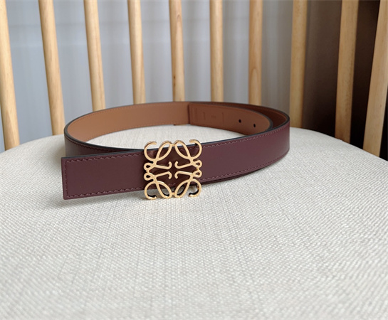 L0ew* belt in smooth calfskin 28mm gold/silver hardware colors options