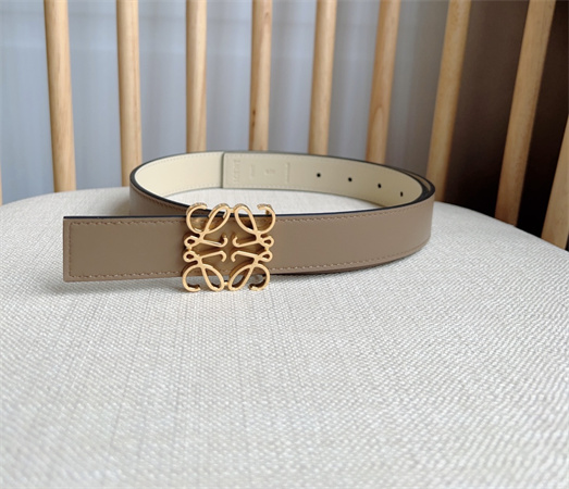 L0ew* belt in smooth calfskin 28mm gold/silver hardware colors options