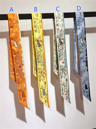 H**mes twilly 100% silk 37830