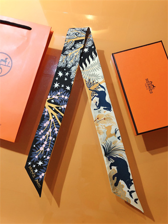 H**mes twilly 100% silk 37833