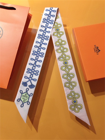 H**mes twilly 100% silk 37838