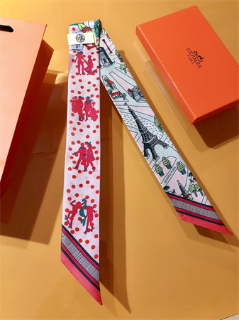 H**mes twilly 100% silk 37840