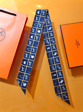 H**mes twilly 100% silk 37846