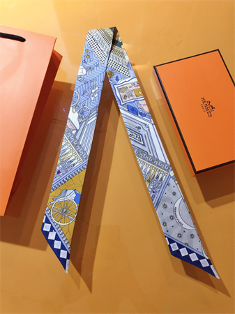 H**mes twilly 100% silk 37854