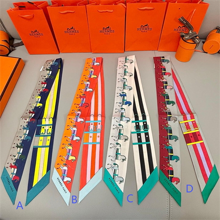 H**mes twilly 100% silk 37858