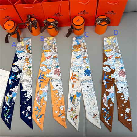 H**mes twilly 100% silk 37861