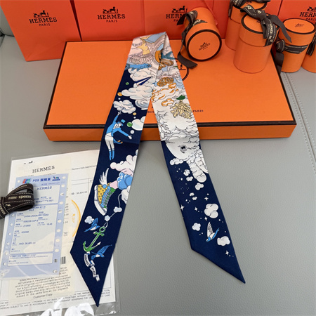 H**mes twilly 100% silk 37861