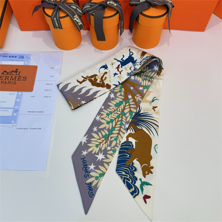 H**mes twilly 100% silk 37863