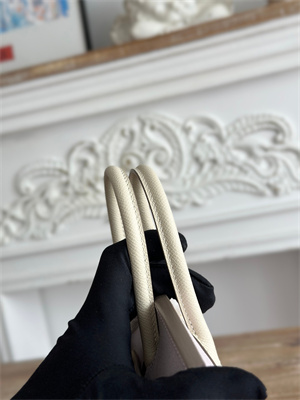 Bir.kin Sellier Bag Epsom Leather 25CM Gold/Silver Hardware In Mauve Pale/Craie HS