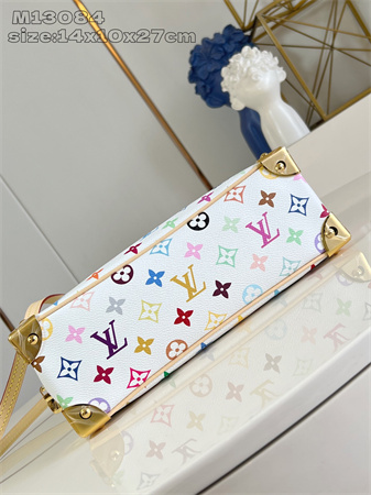 LV x TM Handbag East West Multicolor Monogram Canvas White M13084