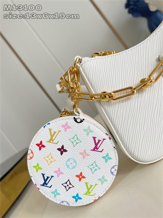 LV x TM Marellini Bag Epi grained cowhide leather White M13100