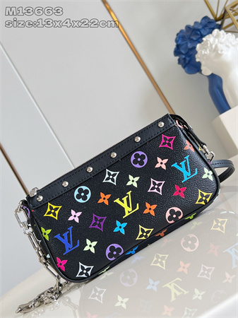 LV x TM Pochette Accessoires Multicolor Monogram Canvas Black M13663