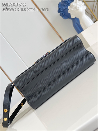 LV x TM Twist MM Slim Bag Epi grained cowhide leather Black M13243