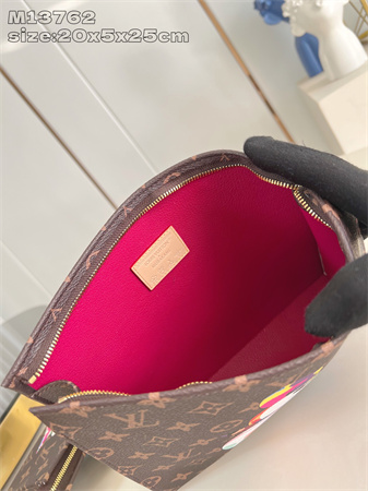 L.V X TM Trio Toilet Pouch Monogram Canvas With Printing M13762