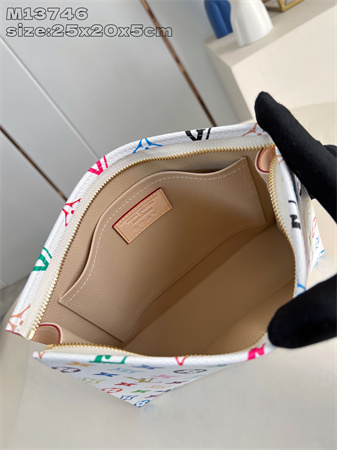 L.V X TM Toiletry Pouch Multicolors Monogram Canvas White M13746