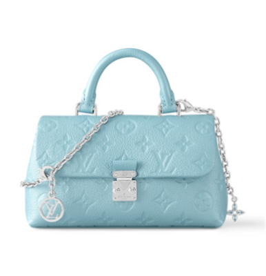 l.v nano madeleine blue S*pple grained cowhide leather m12211 top