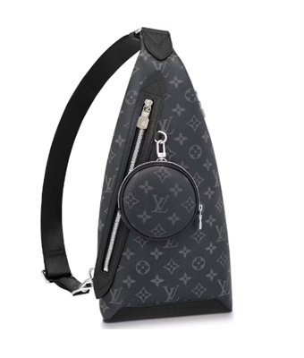 L.V Duo Slingbag Monogram coated canvas and Taiga cowhide leather Black M30936 TOP