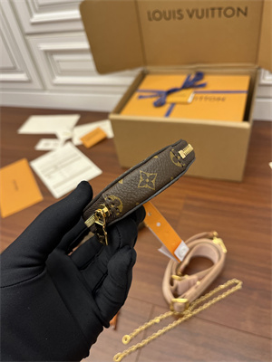 L.V Multi Pochette Accessories Monogram Coated Canvas Lt Pink M44840 TOP