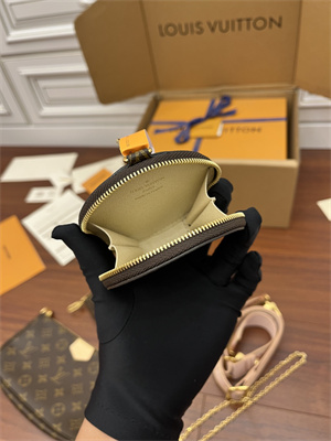 L.V Multi Pochette Accessories Monogram Coated Canvas Lt Pink M44840 TOP