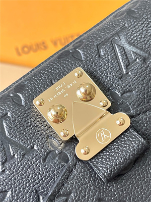 l.v pochette metis east west embossed S*pple grained cowhide leather black m46595 top