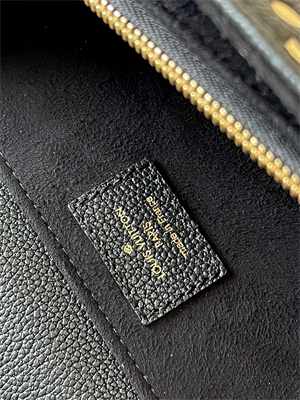 L.V Pochette Metis East West Monogram Empreinte embossed cowhide leather Black/Beige M46596 TOP