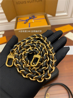 l.v multi pochette accessories embossed S*pple grained cowhide leather black m80399 top