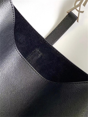 y.s.l le 5 a 7 S*pple large hobo bag in black leather