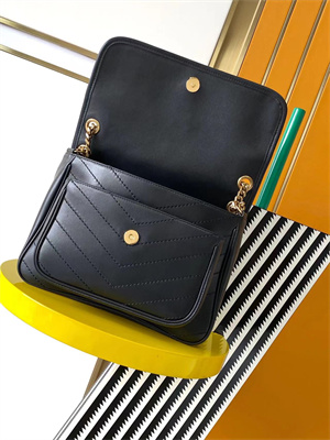 Y.S.L NIKI MEDIUM In Smooth Lambskin Black Color