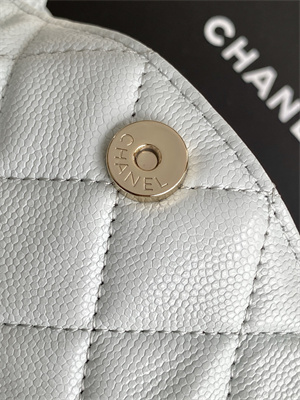 Ch*el coco crush top handle bag grained calfskin gold tone metal lt blue ap4591