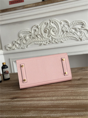 Bir.kin Sellier Bag Epsom Leather 25/30/35CM Gold Hardware In Sakura Pink Color HS