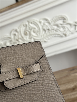 Bir.kin Sellier Bag Epsom Leather 25/30/35CM Gold Hardware In Gris Asphalt Color HS