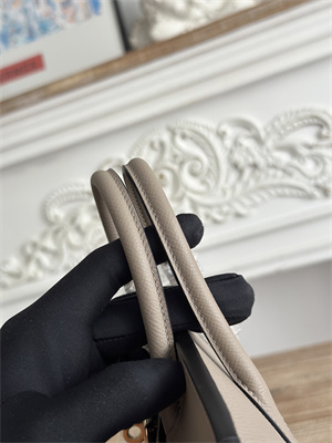 Bir.kin Sellier Bag Epsom Leather 25/30/35CM Gold Hardware In Gris Asphalt Color HS