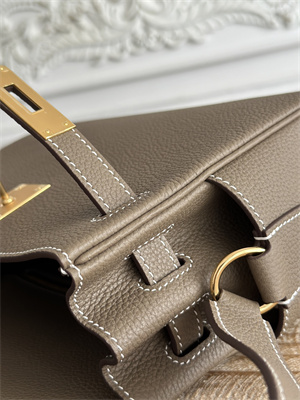 Kelly Messenger Bag Togo Leather Gold Tone Hardware In Etoupe Color HS