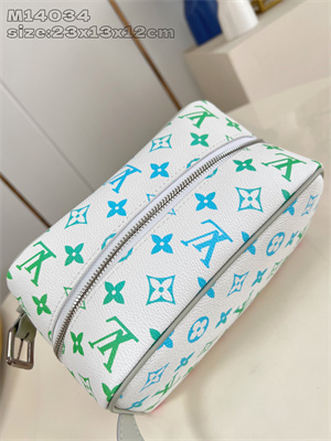 L.V Locker Dopp Kit Pouch Iridescent Monogram Canvas M14034