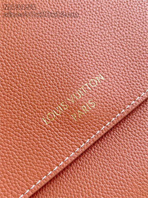 L.V Low Key Messenger Bag Grained calfskin Cognac M13151