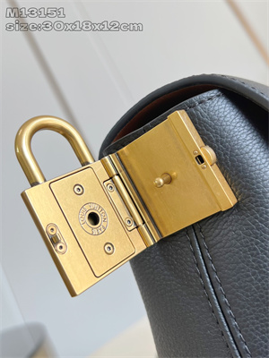 L.V Low Key Messenger Bag Grained calfskin Cognac M13148