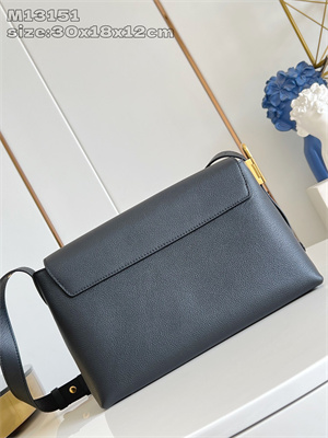 L.V Low Key Messenger Bag Grained calfskin Cognac M13148