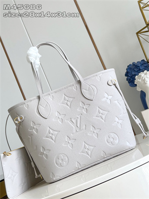 L.V Neverful MM Monogram Empreinte Brume M13758
