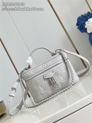 L.V Vanity Chain Pouch Monogram Empreinte Leather Brume M13593
