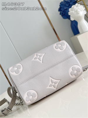 L.V Speedy Bandoulière 20 Monogram Empreinte Leather Brume M46397