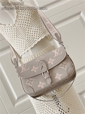 L.V Diane Bag Monogram Empreinte Leather Brume/Quartz M14214