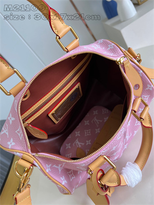 L.V Speedy P9 Bandoulière 30 Monogram Soft Calfskin Pink