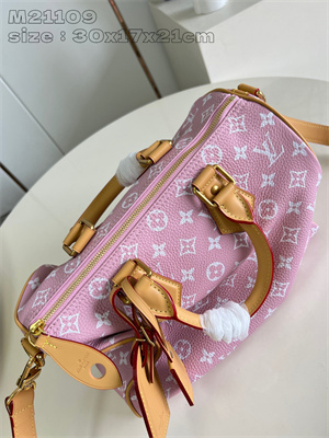 L.V Speedy P9 Bandoulière 30 Monogram Soft Calfskin Pink