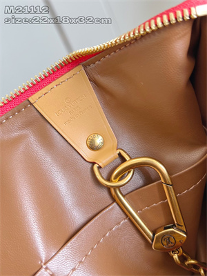 L.V Speedy P9 Bandoulière 30 Monogram Soft Calfskin Red